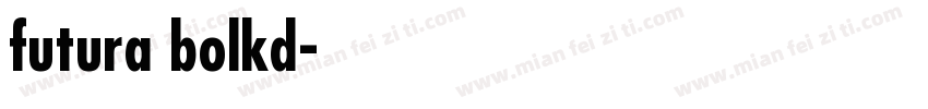 futura bolkd字体转换